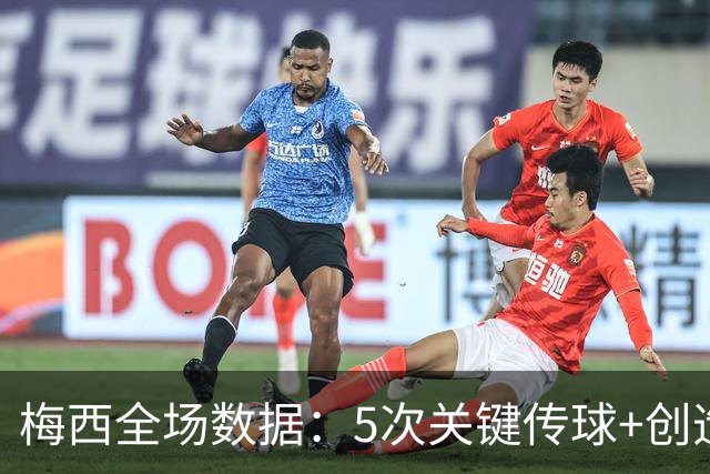 梅西全场数据：5次关键传球+创造2次得分机会